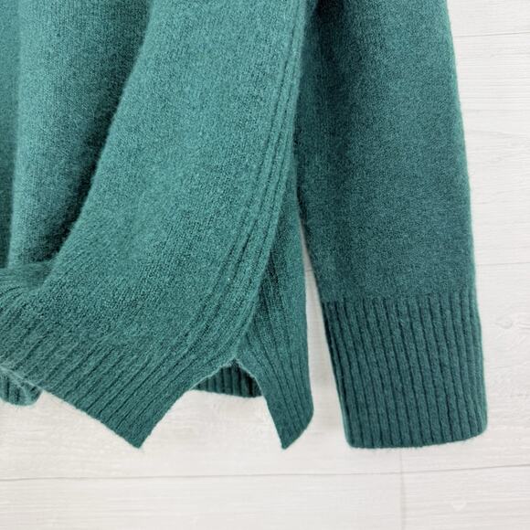 J.Crew Supersoft Yarn Turtleneck Sweater Women S Green Wool Alpaca Blend Cozy - Picture 5 of 15